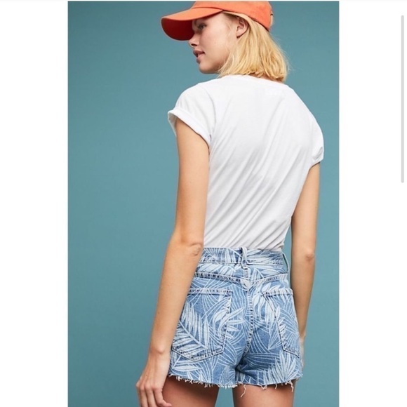 NWT Current/Elliott Ultra High Waist floral Shorts Sz 25 - Picture 4 of 8